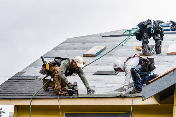 Professional Gutter Installation technician working in Lyman, WY